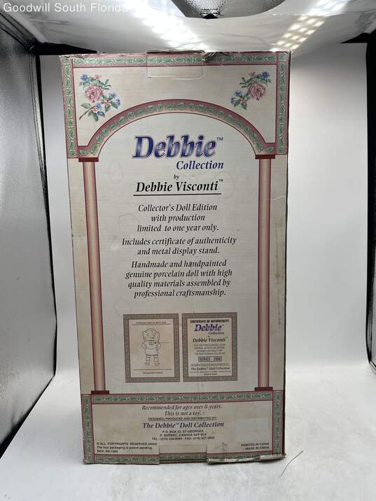 Debbie Visconti Limited Edition Of Fine Porcelain Blonde Hair Standing Girl Doll image number 4