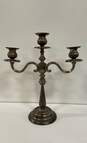 Vintage Silver Plate Candelabra 3 Light 15 inch Tall Tapered Candle Holder image number 1