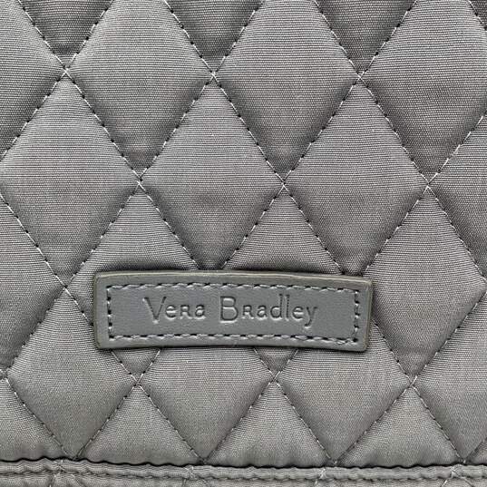 NWT Vera Bradley Womens Blue Quilted Adjustable Strap Zipper Pocket Backpack image number 4