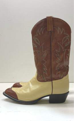 Tony Lama CY3505 Leather Western Boots Men's Size 10 D alternative image
