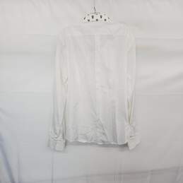 Dolce & Gabbana Gold White Cotton Button Up Shirt Men's Size 17 alternative image