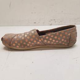 Toms Classic Slip On Shoes Drizzle Grey Gold Foil 12 alternative image