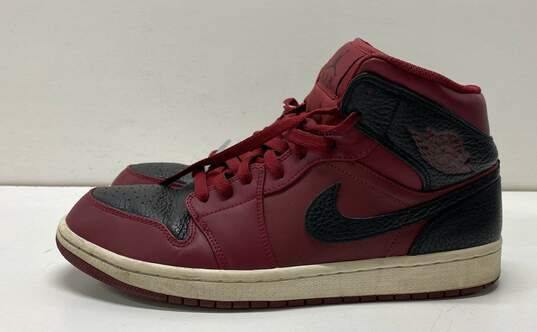 Air Jordan 1 Mid Reverse Banned Multicolor Sneaker Shoe Men 10 image number 3