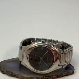 Designer Fossil Steel FS-2689 Silver-Tone Stainless Steel Analog Wristwatch