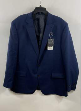 NWT Lauren Ralph Lauren Mens Navy Check Ultraflex Stretch Blazer Jacket Size 50L