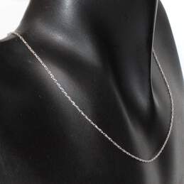 14K White Gold 18" Chain Necklace