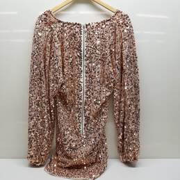Free People Pink Sequin Dress Size s alternative image