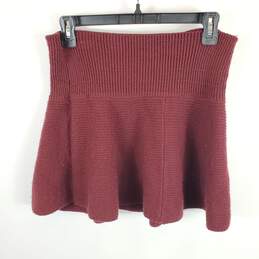 Nectar Clothing Women Burgundy Mini Knitted Skirt L alternative image