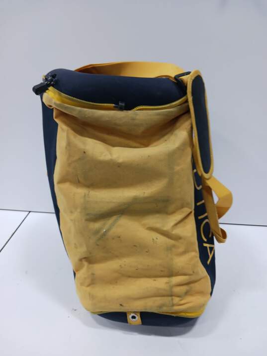 Nautica Blue & Yellow Dufflebag image number 6