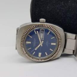 Caravelle 35mm WR Anti-Magnetic Shock Resist Blue Dial Automatic Date Watch 93g alternative image