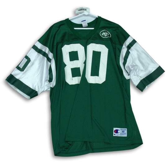 Champion NY Jets Green White Jersey #80 Chrebet For Mens Size XL image number 1