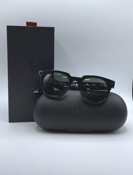 Ray Ban Black Sunglasses - With Accessories image number 1