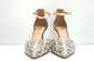 Halogen Snake Print Leather Ankle Strap Pump Heels Shoes Size 8.5 M image number 2