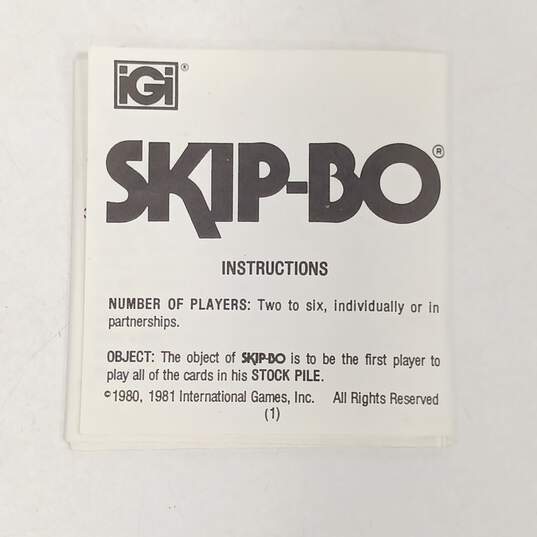 Vintage UNO Replacement Instruction Booklet 1973 IGI 