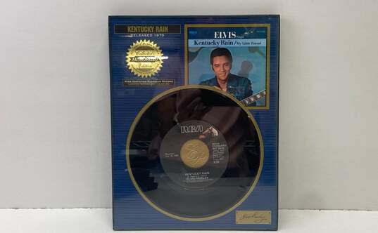 Framed 7" Records - Elvis Presley RIAA Certified Platinum Record Collectible image number 3