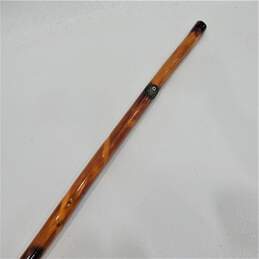 Rustic Wood Walking Stick, Traditional Style Handle, W/ US Army Emblem alternative image