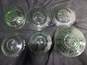 6PC Bundle of Assorted Green Uranium Bowl & Saucer Plates image number 2