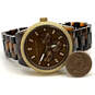 Designer Michael Kors Tort Ritz MK-5038 Brown Tortoise Chronograph Watch image number 3