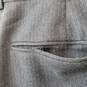 Authenticated Oscar De La Renta Men's Black Wool Pinstriped 2PC Suit Set 44R W38 image number 7