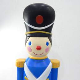 VTG Gemmy Blue Toy Soldier 40" Lighted Christmas Blow Mold Yard Decor alternative image