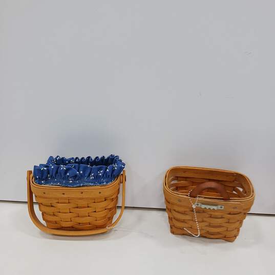 4PC Longaberger Assorted Basket Bundle image number 3