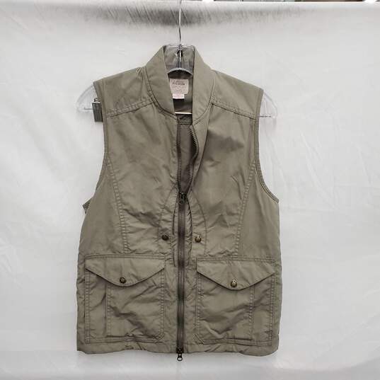VTG Filson Co. WM's Tin Cloth Light Gray Field Vest Size SM image number 1