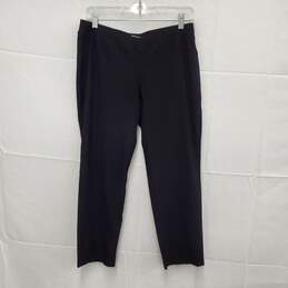 Eileen Fisher Petites WM's Black Stretch High Rise Cropped Pants Size PM
