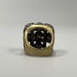 Designer Heidi Daus Gold-Tone Multicolor Crystal Tic Tac Toe Boho Ring image number 2