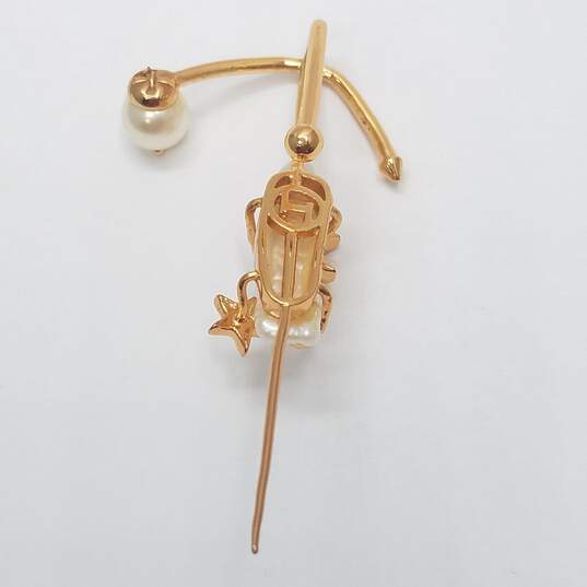 Outhouse Gold Tone Lupis Crawler Ear Cuff 7.1g image number 5