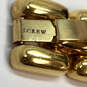 Designer J. Crew Gold-Tone Fashionable Large Link Chain Bracelet image number 4