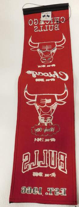 VTG Chicago Bulls Heritage Banner Winning Streak Red Black Wool alternative image