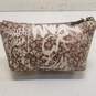 DKNY Logo Print Cosmetic Zip Pouch Bag image number 2