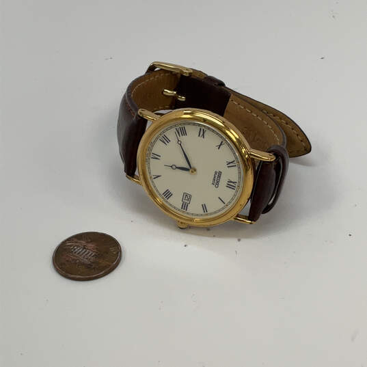 Designer Seiko Gold-Tone  Round Dial Adjustable Strap Analog Wristwatch image number 2