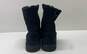 UGG Black Suede Shearling Ankle Zip Boots Shoes Size 7.5 B image number 4