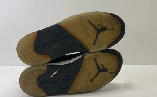 Air Jordan 136027-035 Retro 5 Black Sneakers Men's Size 11 image number 5