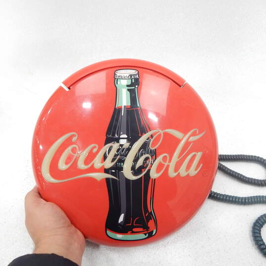 Vintage 1995 Coca Cola Brand Disc Wall Telephone