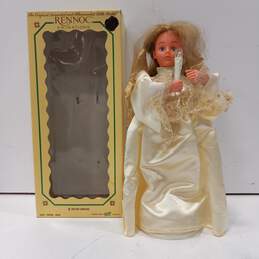 Rennoc Animations Doll In Dress Holding Candle In Box