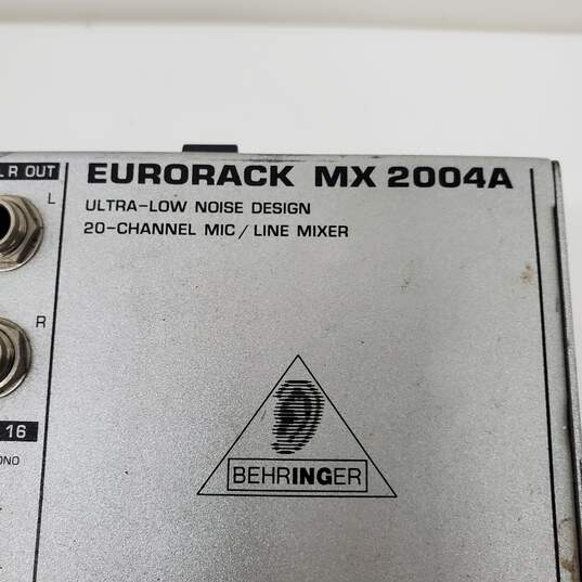Behringer Eurorack MX 2004A 20-Channel Mic/Line Mixer - Parts/Repair Untested image number 2
