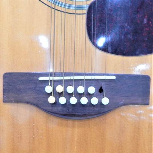 VNTG Yamaha Brand FG-230 Model Wooden 12-String Acoustic Guitar w/ Hard Case image number 9