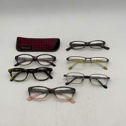 Assorted Brand Unisex Multicolor 6 Pairs Of Reading Eyeglasses With Case