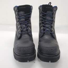 Chinook Men's Tarantula Black Leather Waterproof Steel Toe Work Boots Size 10.5 alternative image