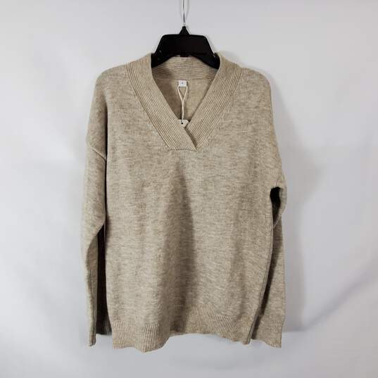 Made with Love Women Beige Sweater Sz 2 Nwt image number 1