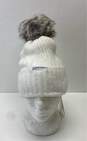 Calvin Klein White Pom Beanie Hat One Size image number 1