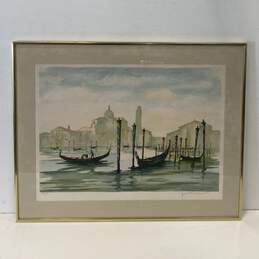 Venice Waterfront Limited Edition by Jean Pierre Laurent Signed. 1922