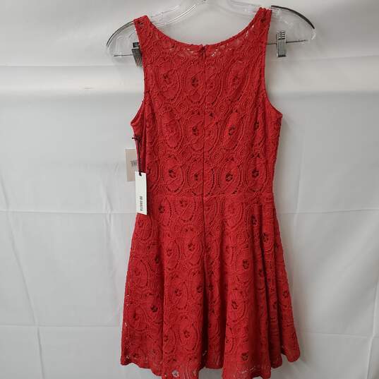 Red Lace Women's BB Dakota Size 0 Party Dress image number 7