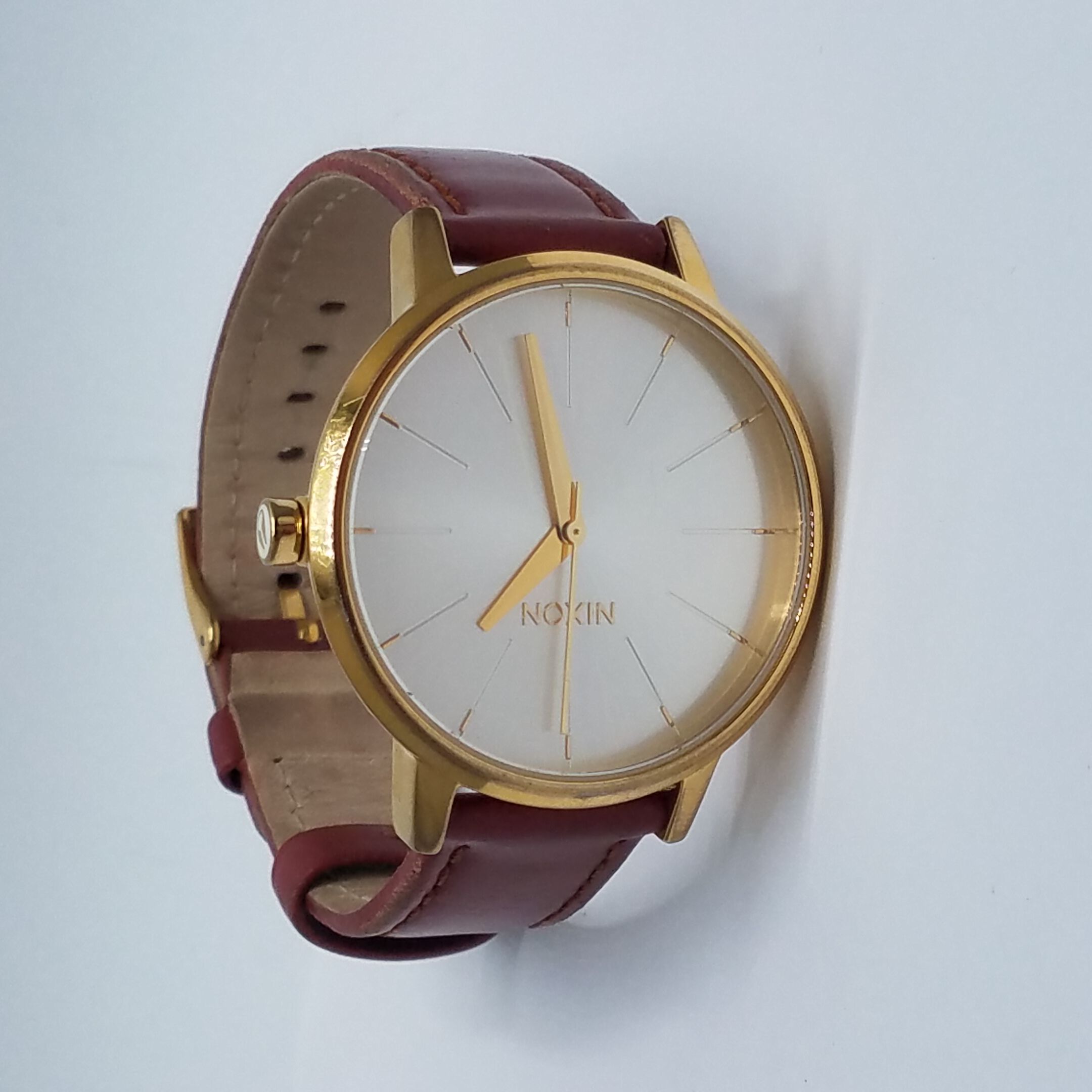 Buy the Nixon The Kensington Movin Out Gold Tone Watch