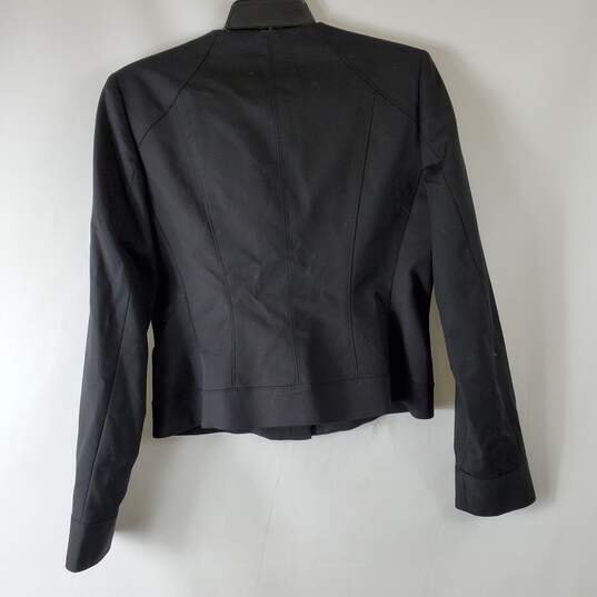 Tahari Women's Black Overlap Jacket SZ 8 NWT image number 2