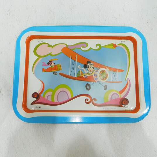 Walt Disney Character Superstars Mickey Metal TV Dinner Folding Trays 13X17.5" image number 2