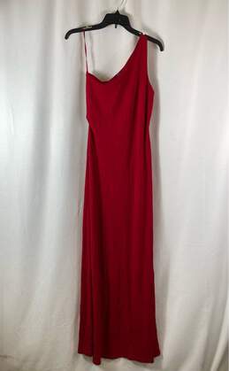 NWT Lauren Ralph Lauren Womens Red Sleeveless One Shoulder Maxi Dress Size M alternative image