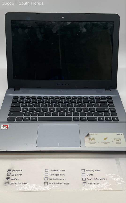 Functional Unlocked Asus Gray Laptop Without Power Adapter No Plug image number 2